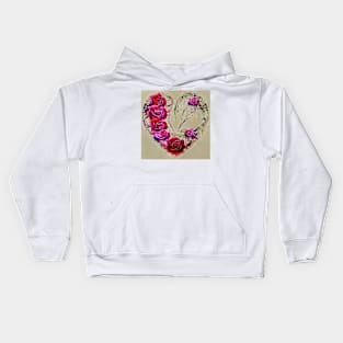 Pretty and simple heart Kids Hoodie